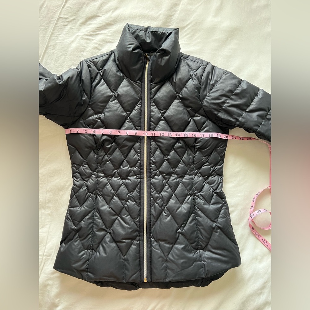 Athleta Black Down Puffer Jacket, Medium - image 7
